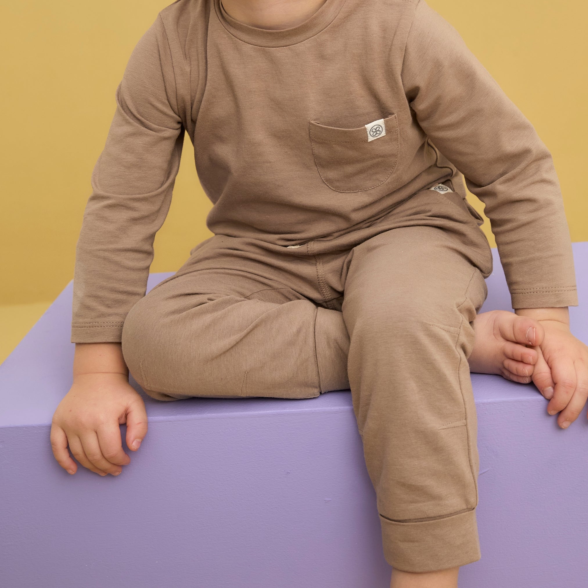 Joggingbroek voor kinderen - Peanut Brown