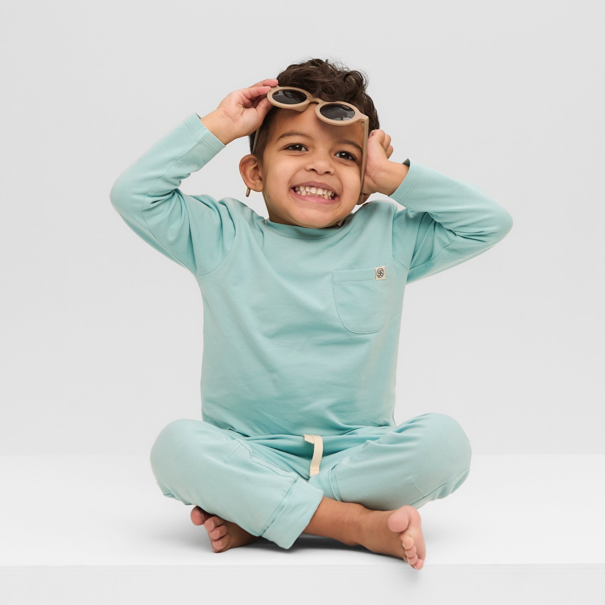 Joggers en Sea Blue – UPF 50+