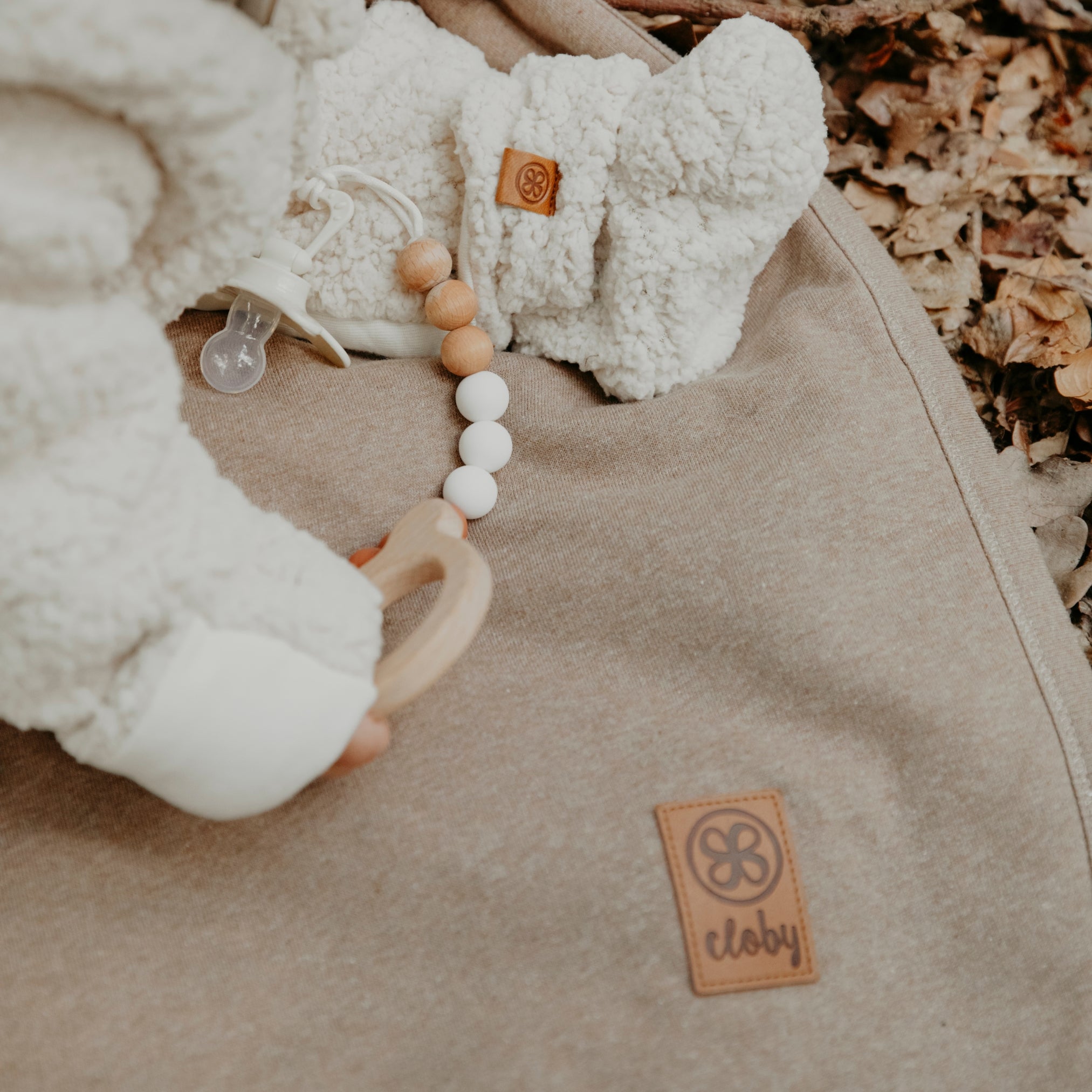 Bruine babydeken teddy - Cloby