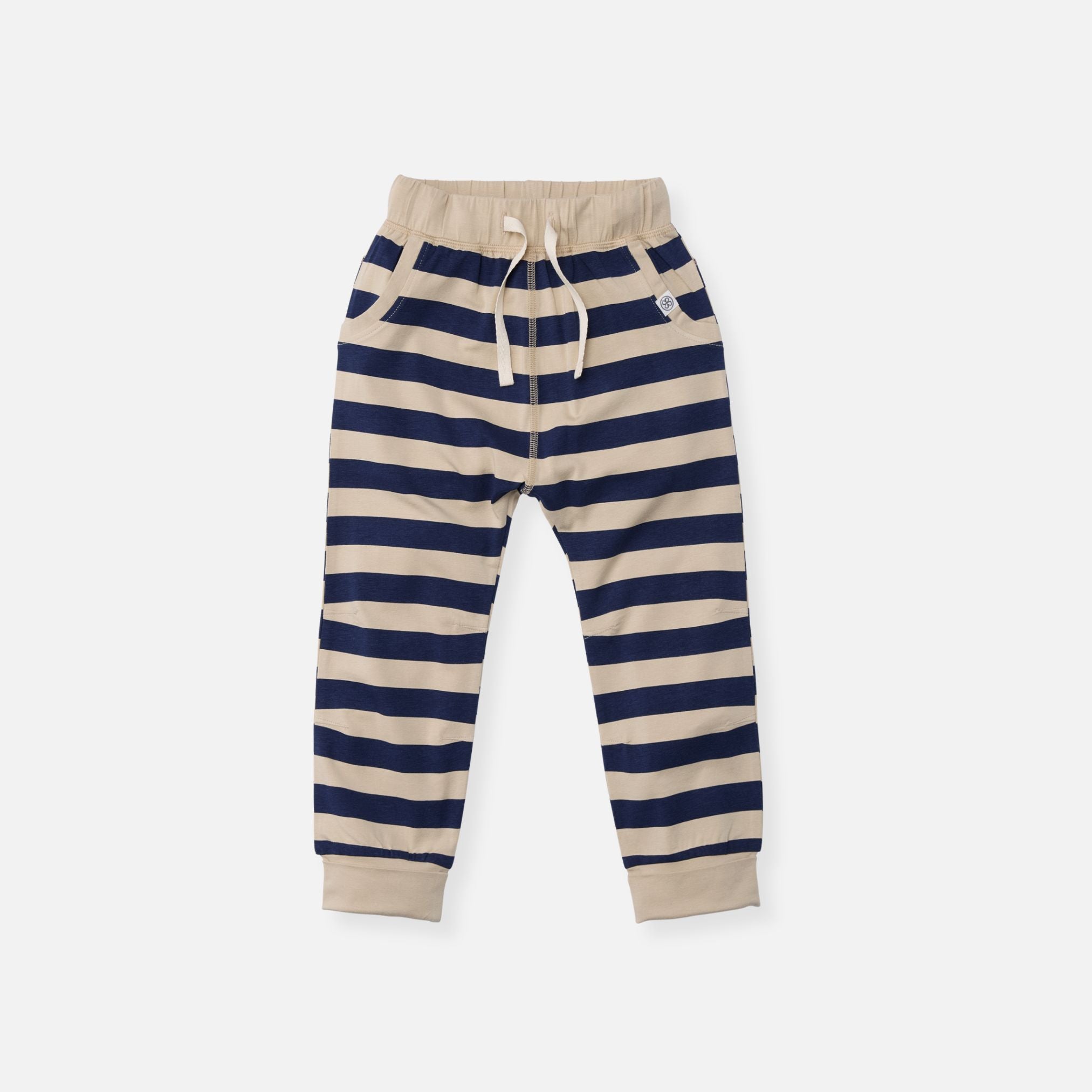 Joggers en Navy/Sandy Stripe – UPF 50+