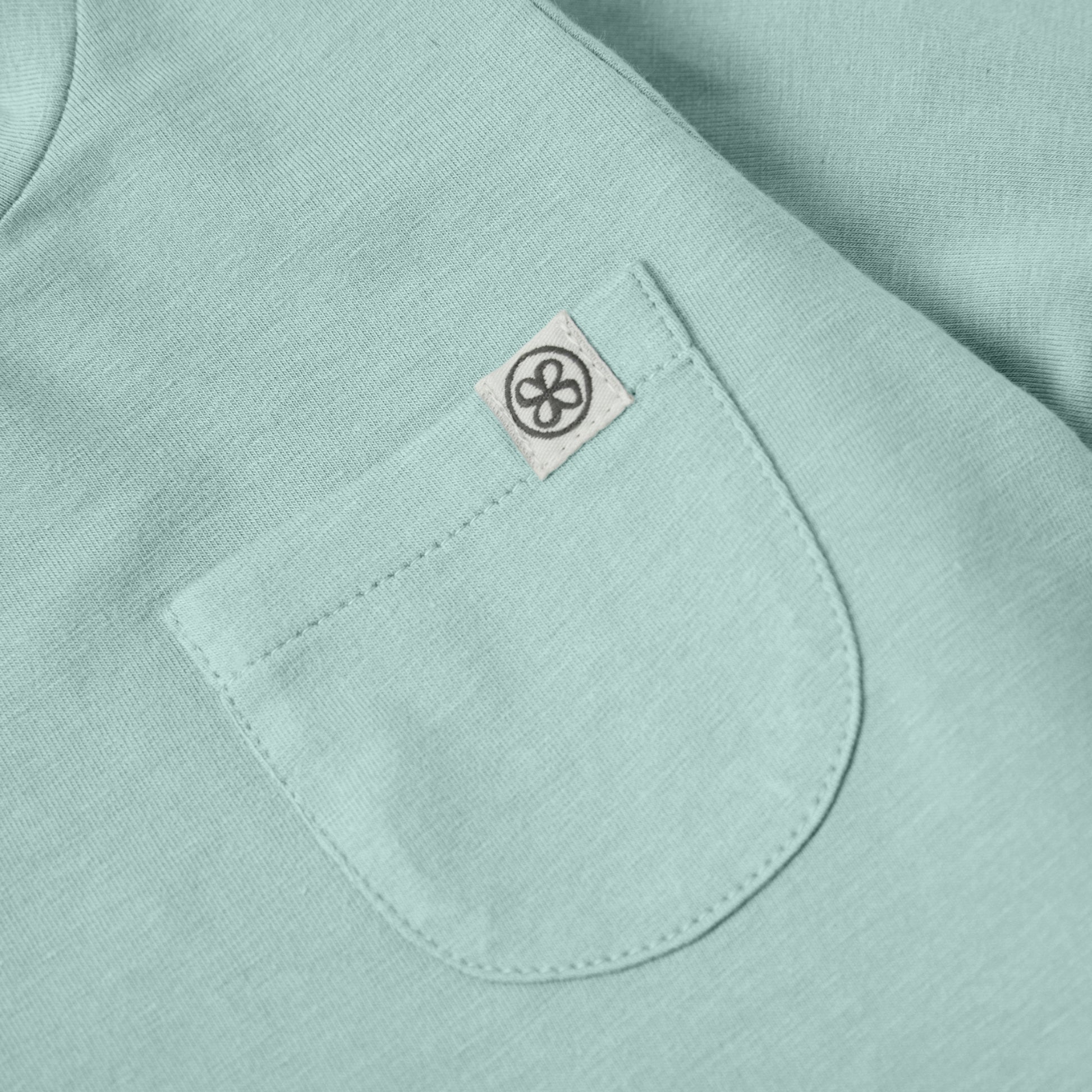 Top met lange mouwen - Details in Sea Blue