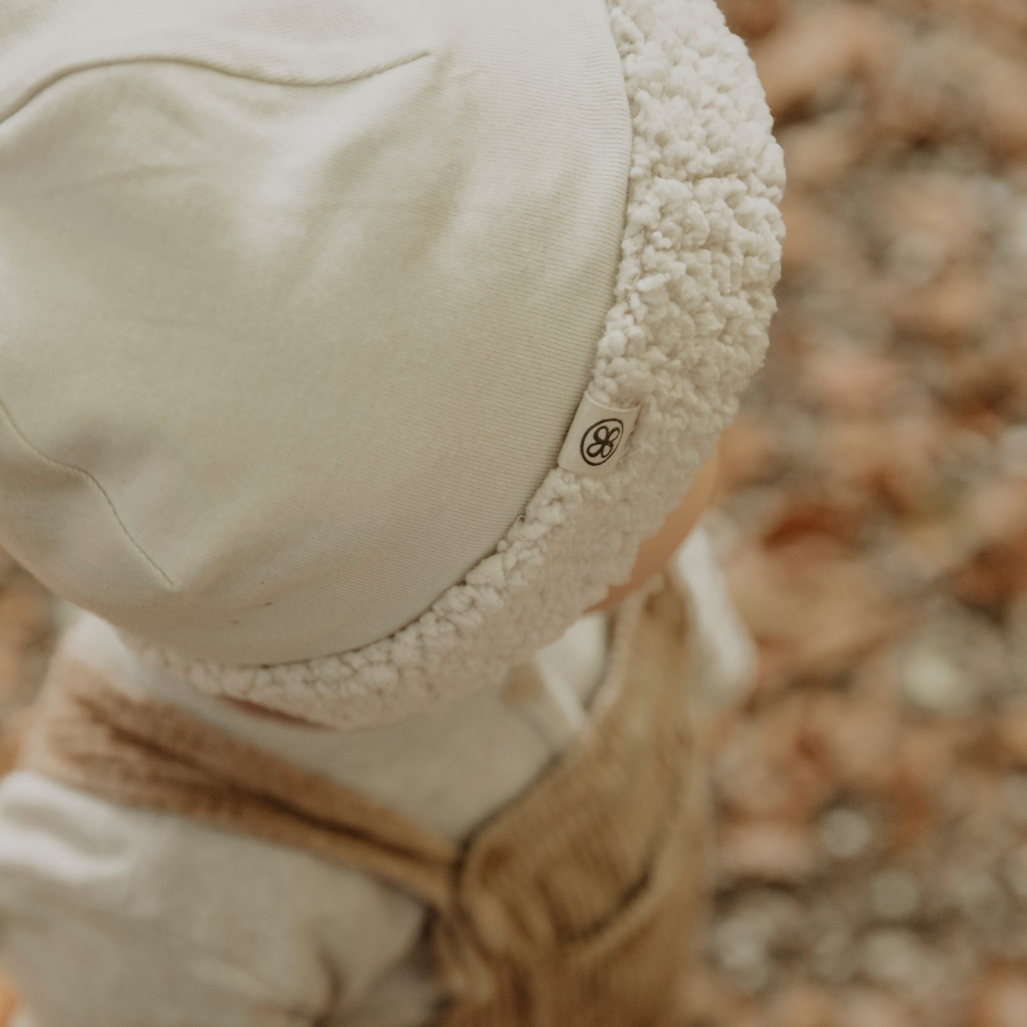 Off-White teddy muts voor peuters