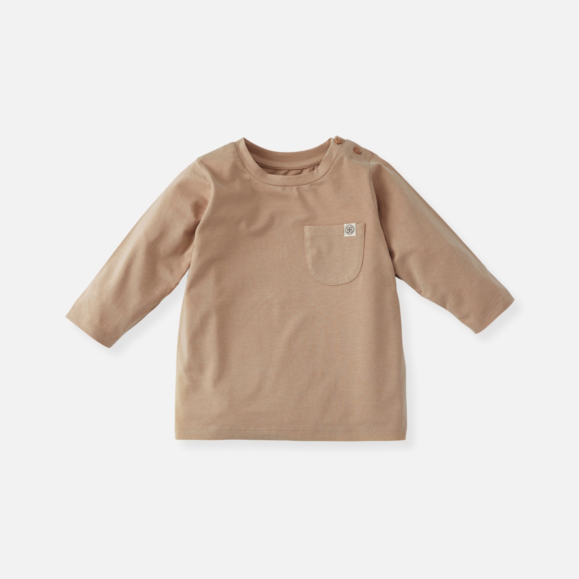 Peanut Brown shirt - Lange mouw - Jongens en meisjes - Cloby