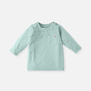 Shirt lange mouwen voor meisjes en jongens - Sea Blue