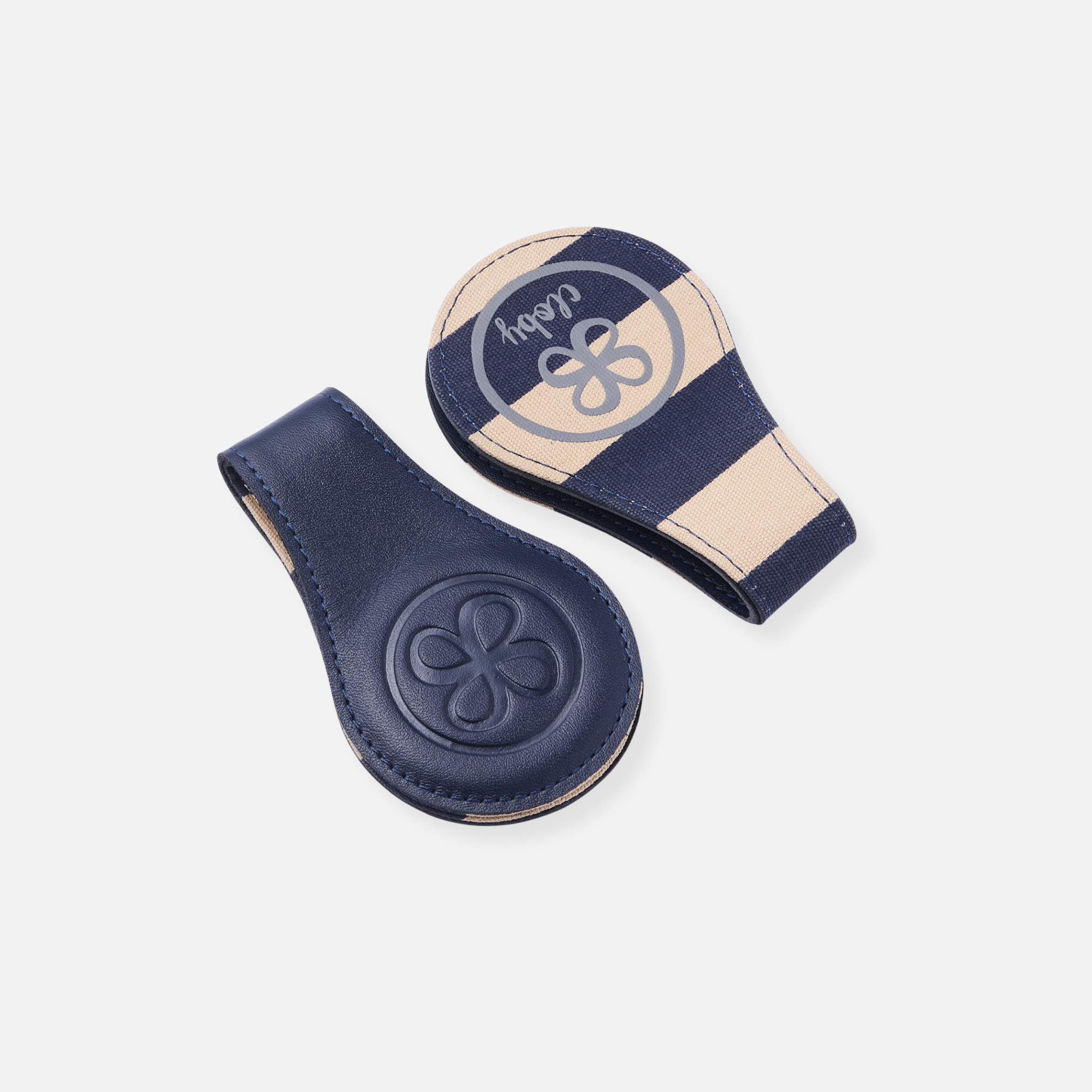 Clips pour couverture – Navy Blue (cuir)