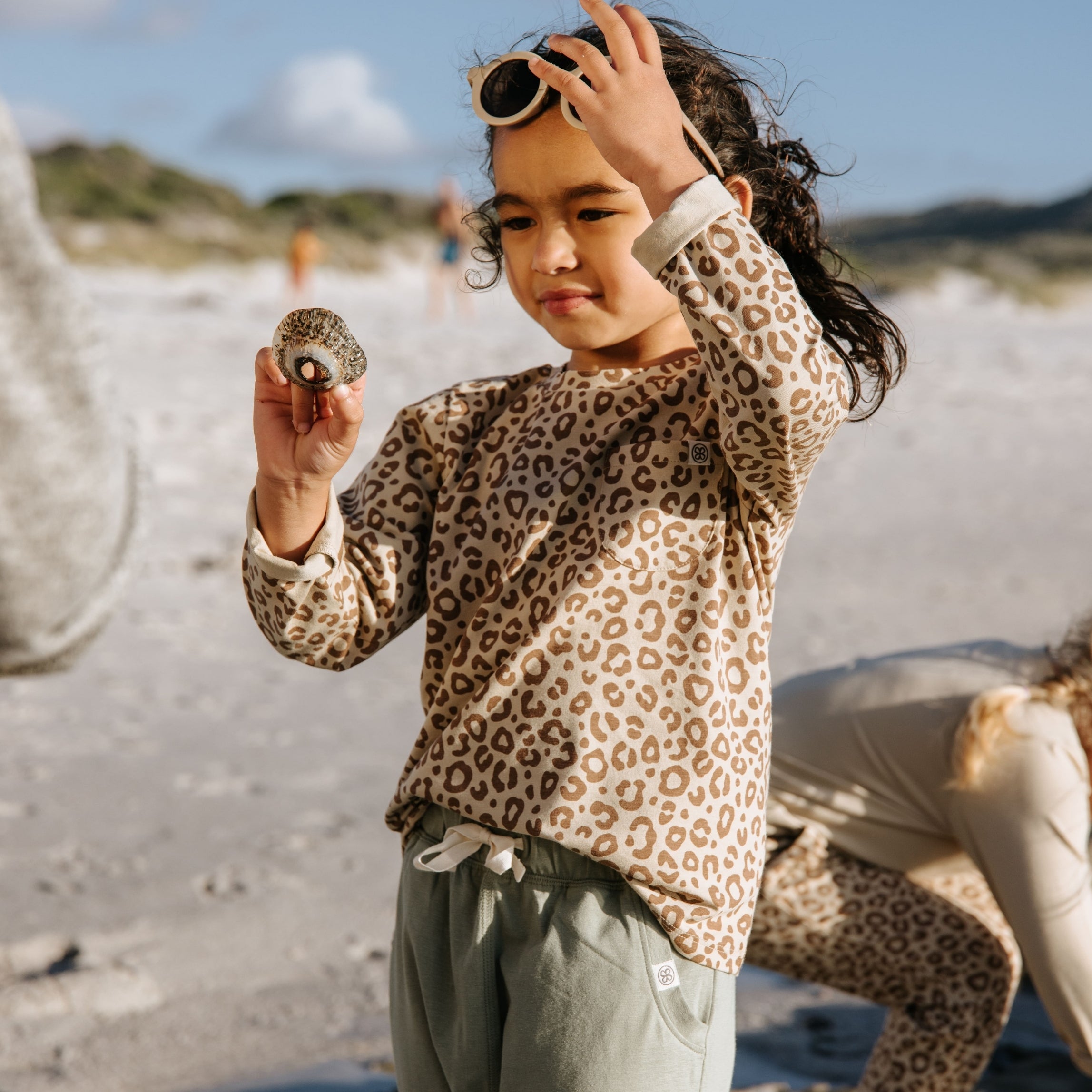 Longsleeve in Leopard Brown - UPF 50+