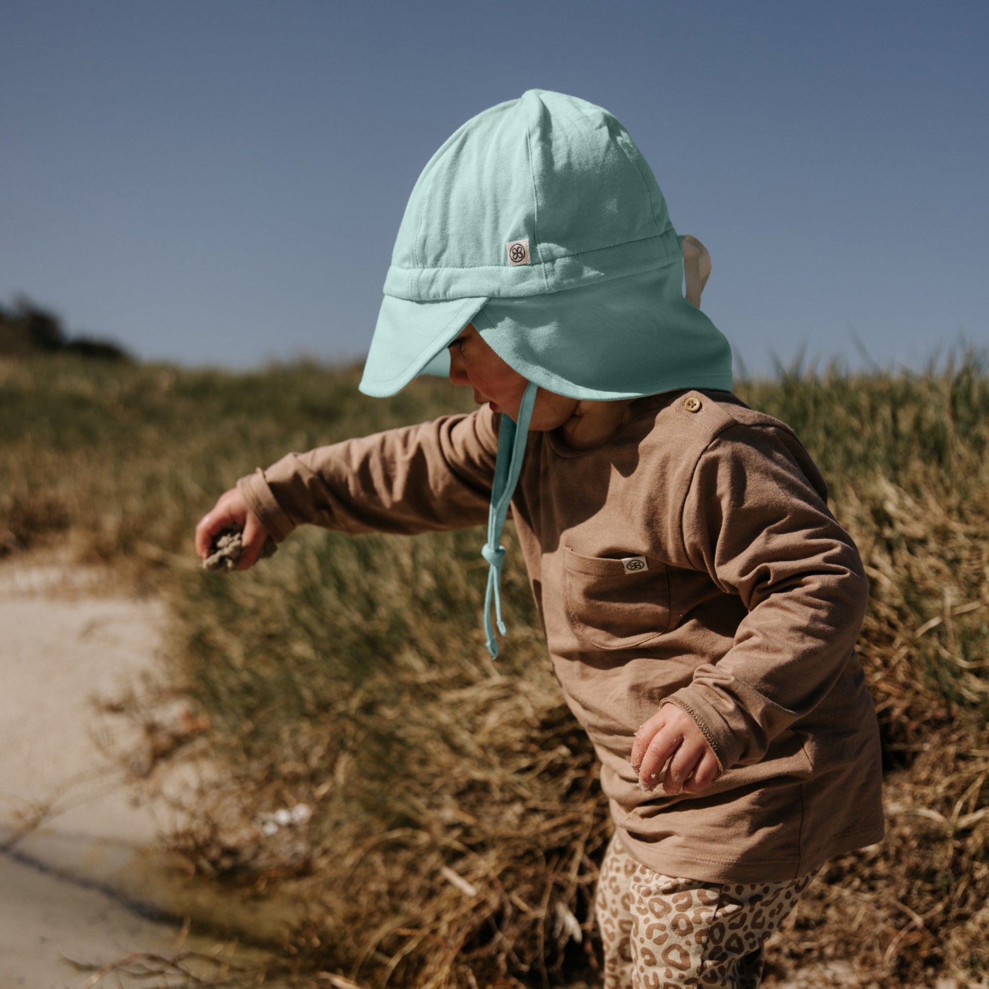 UPF50 zonnehoedje blauw