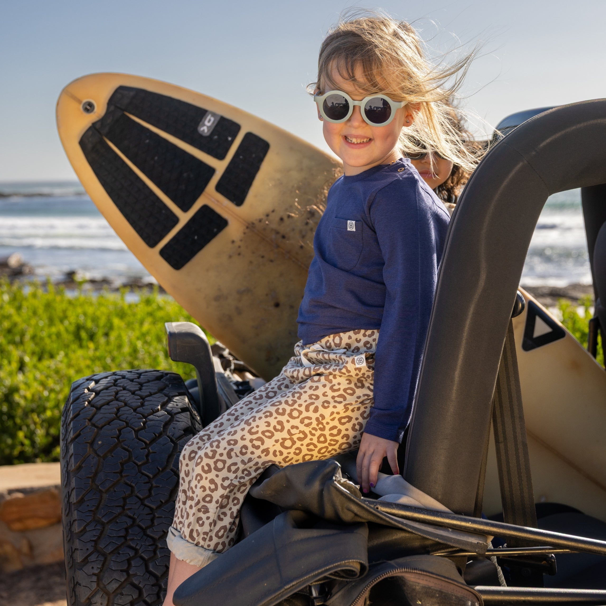 T-shirt à manches longues en Navy Blue – UPF 50+