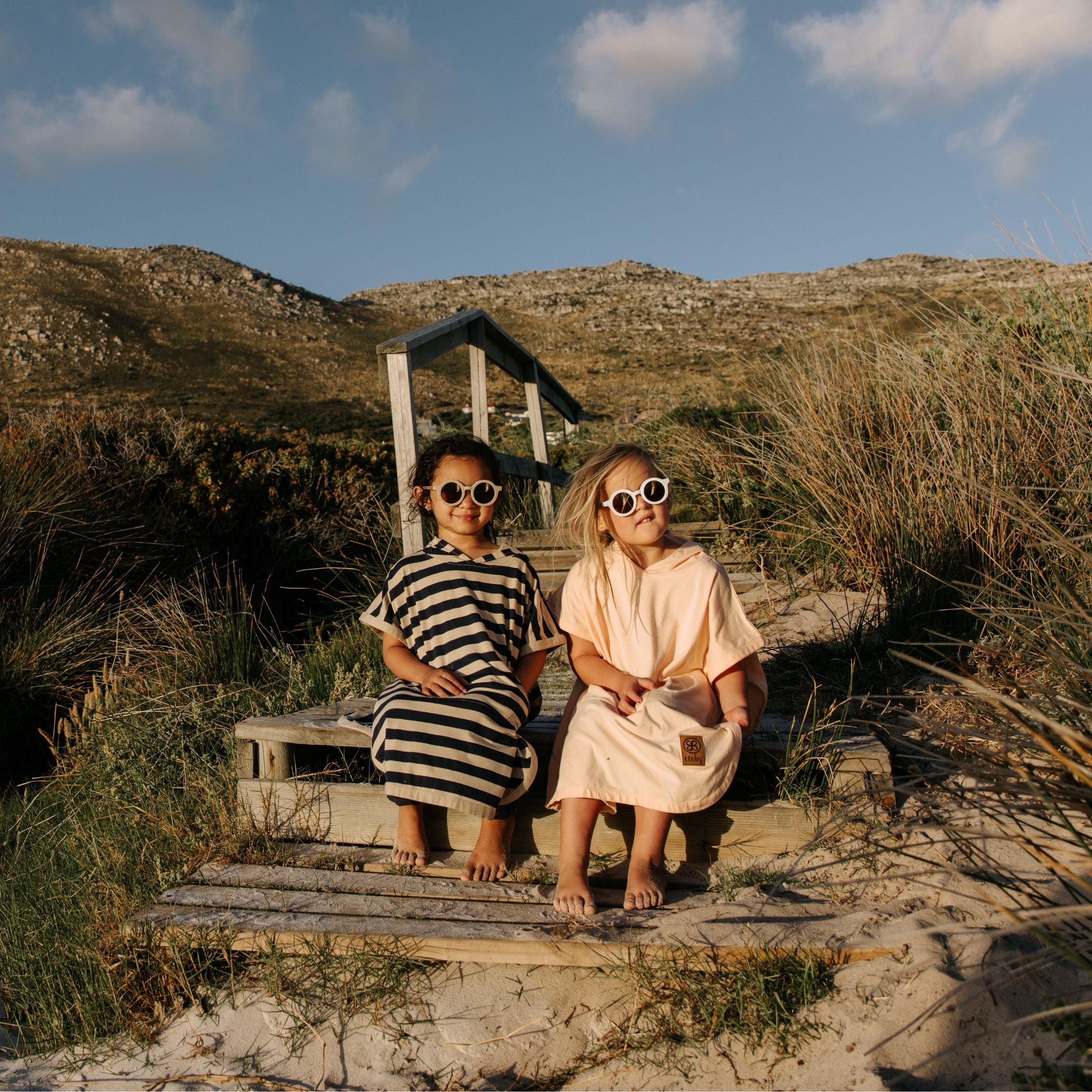 UV-Poncho in Peachy Summer – UPF 50+