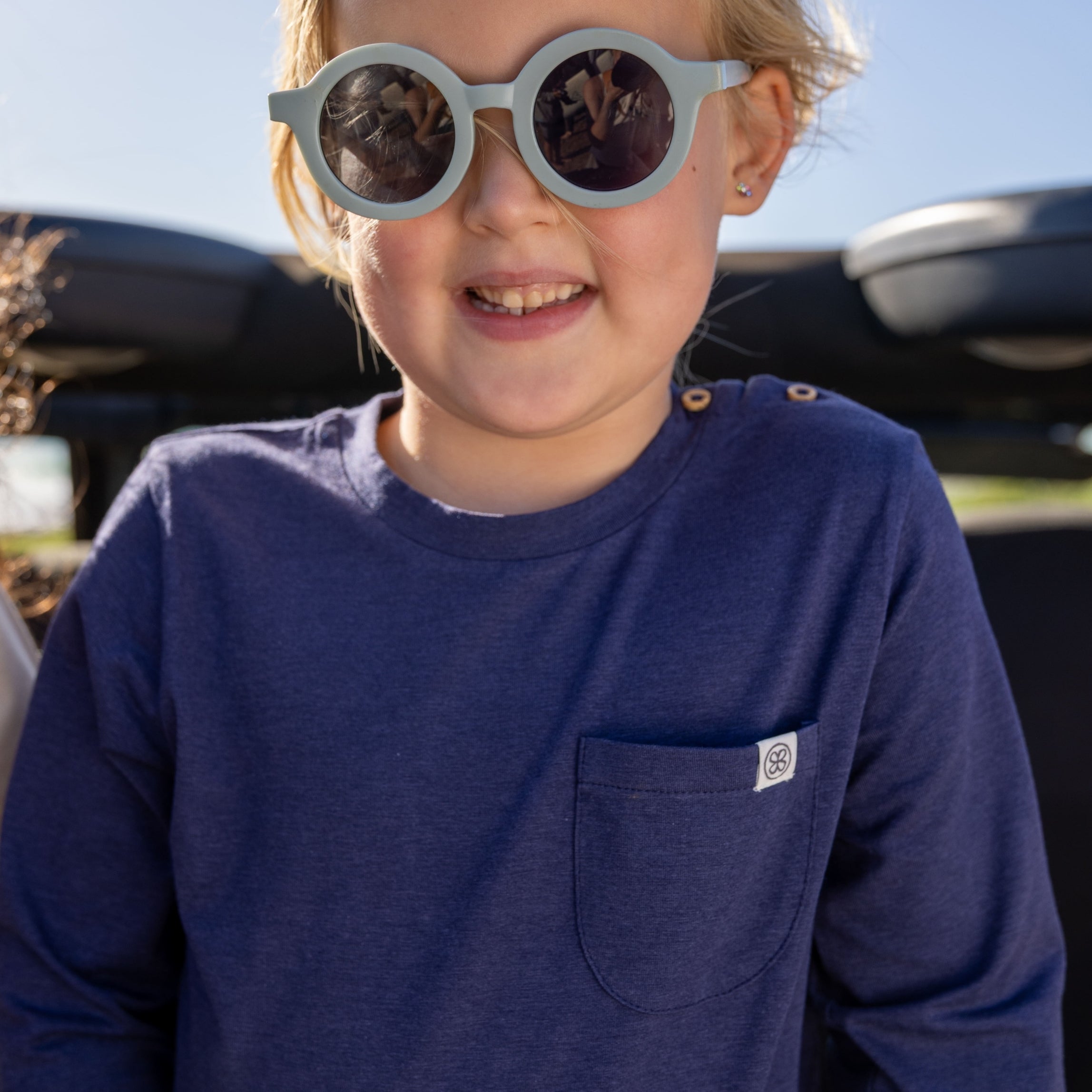 Longsleeve in Navy Blue UPF 50+