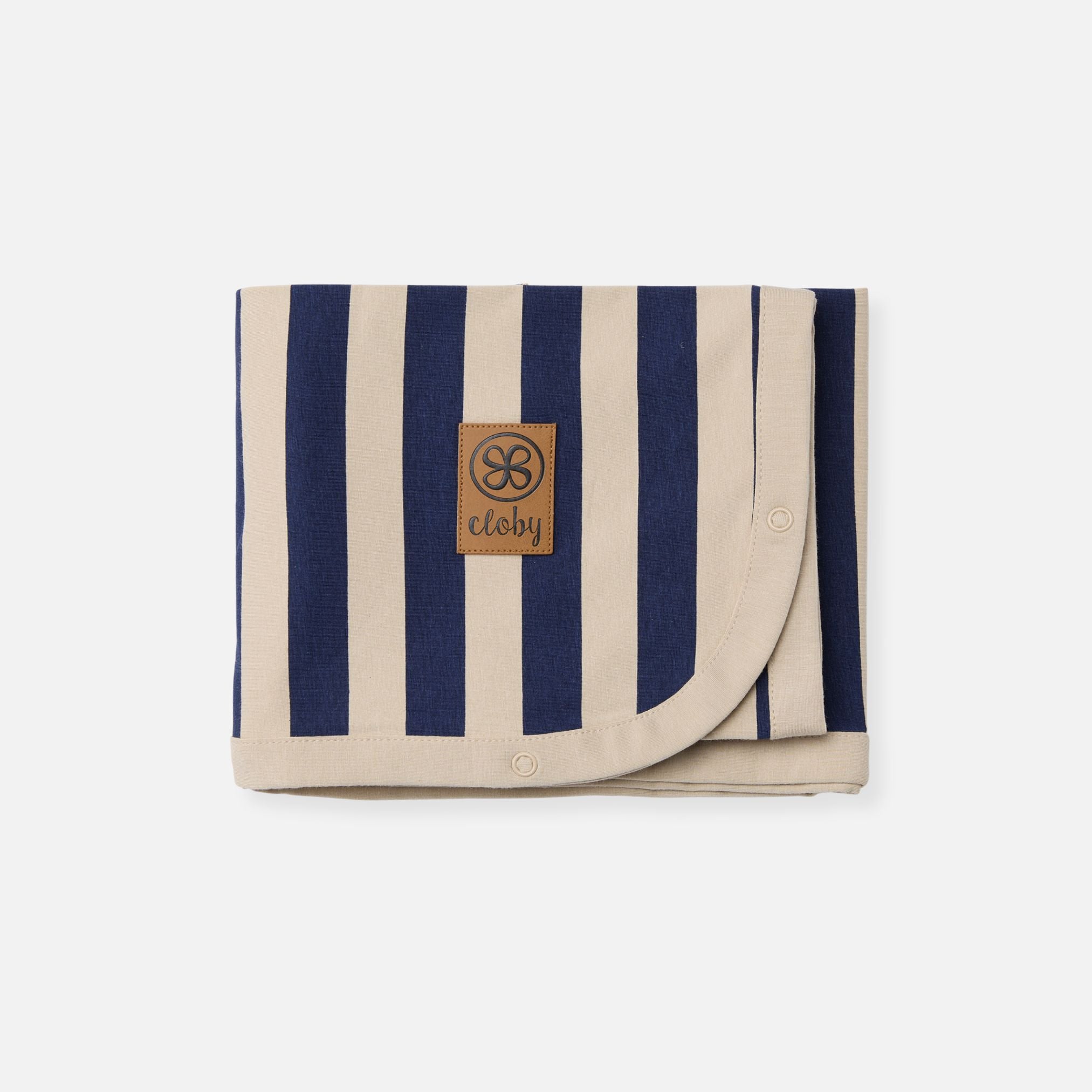 Couverture UV en Navy/Sandy Stripe – UPF 50+