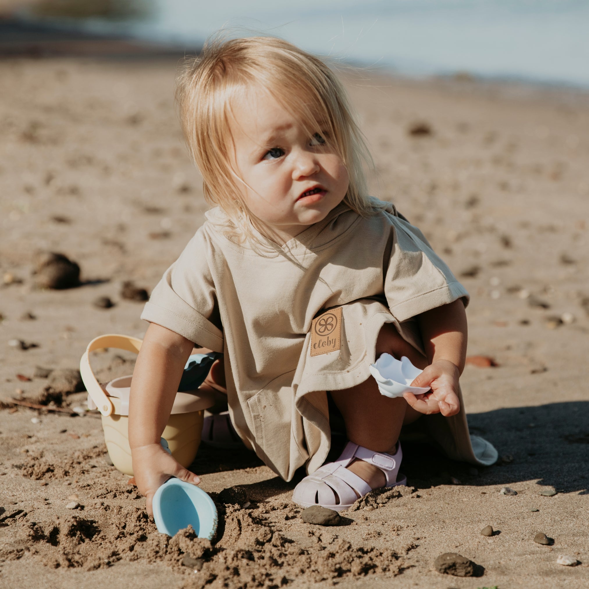 Zomer poncho UPF50+ - Cloby