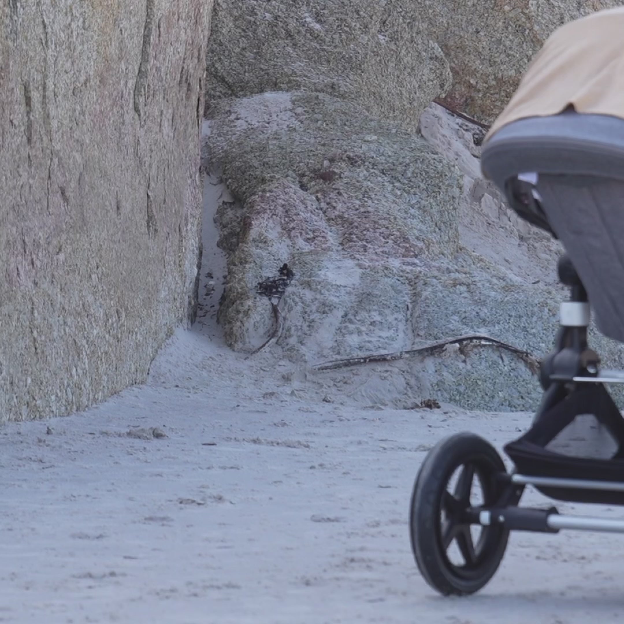 Video laden: UV doek in Beige Melange – UPF 50+